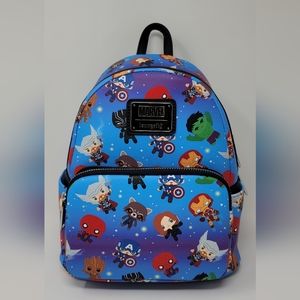 Disney Loungefly Marvel Avengers Chibi Mini Backpack